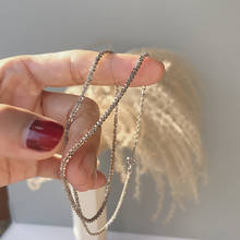 Silvology 925 prata esterlina brilho areia corrente gargantilha colar para as mulheres itália importação qualidade elegante colar de luxo jóias 2024 - compre barato
