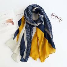 Fashion Winter Scarf For Women Hijab Viscose Warm  Patchwork Scarf Luxury Brand Blanket Wraps Female Scarves And Shawls 2024 - buy cheap