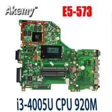 Akemy DA0ZRTMB6D0 Mainboard For ACER Aspire E5-573 E5-573G Laptop Motherboard I3-4005U CPU 920M Graphics 2024 - buy cheap