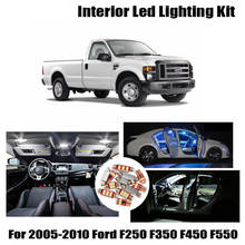 10 Bulbs White Interior LED Car Light Kit Fit For 2005-2008 2009 2010 Ford F250 F350 F450 F550 Courtesy Cargo License Lamp 2024 - buy cheap