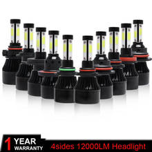 2PCS 72W 12000LM 6000K 8000K H4 H1 H3 Turbo LED Car Headlight H7 H8 H9 H11 H27/880/881 9005 HB3 9006 HB4 9007 Led Fog Light Bulb 2024 - buy cheap