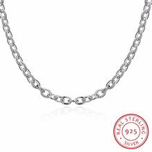 Lekani Men's Fine Jewelry Necklaces 18'' Width 8mm Necklace 925 Sterling Silver Chram To Chain Colar De Prata Free Shipping 2024 - buy cheap