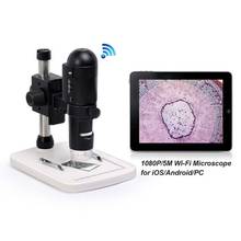 Real 1080p 20-230x 5mp sem fio wifi microscópio digital endoscópio handheld para inspeção ciência educação cmos borescope 2024 - compre barato