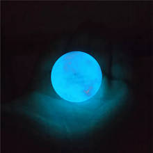 35mm Amazing Fluorescent Ball Blue Luminous Glowing Stone Quartz Crystal Sphere Ball Glow In The Dark Stone #T5P 2024 - buy cheap
