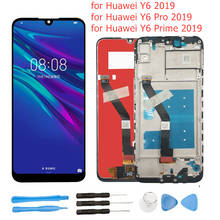 Для Huawei Y6 2019/ Y6 Pro 2019/ Y6 Prime 2019 ЖК-дисплей с рамкой дигитайзер в сборе сенсорный экран Запчасть для ремонта сенсорного экрана 2024 - купить недорого