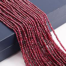 Natural Stone Beads Section Garnet Round Punch Loose Beads For Jewelry Making DIY Necklace Bracelet Earrings Accessory 2024 - buy cheap