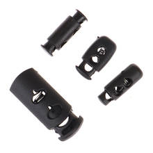 10pcs 4 Style Black Push Cord Lock Spring Clasp Plastic Stoppers Ends Toggles Clip For Apparel Bungee Elastic Rope Parts 2024 - buy cheap