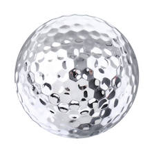 Elásticos bola de golfe prática treinamento esportes bolas de golfe galvanoplastia bola acessórios de golfe prata 2024 - compre barato