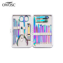 OWOSC 18pcs Scissors Nail Clippers Set Nail Cutting Pliers Pedicure Knife Nail Groove Inflammation Beauty Nail Manicure Tools 2024 - buy cheap