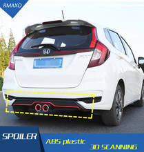 For Honda fit Jazz Body kit spoiler 2018-2019 For fit Jazz 2CK ABS Rear lip rear spoiler front Bumper Diffuser Bumpers Protector 2024 - buy cheap