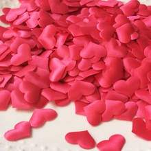100pcs Fabric Heart Dia 3.5cm Wedding Hand Throwing Flowers Party Confetti Table Decoration Birthday Party Decorative Supplies 2024 - купить недорого
