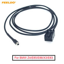 FEELDO стерео аудио 3,5 мм гнездо AUX адаптер кабель для BMW Z4/E85/E86/X3/E83 MINI COOPER провод адаптер # FD5806 2024 - купить недорого