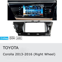 Panel de Radio Fascia para coche Toyota Corolla 2013-2016 (rueda derecha), Kit de tablero, instalación de consola, placa, adaptador de bisel, embellecedor de cubierta 2024 - compra barato
