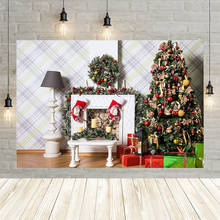 Avezano-árvore de natal para estúdio fotográfico, guirlanda de feliz natal, presente para inverno, decoração 2024 - compre barato
