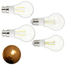 Bombilla LED Edison E27 B22, 3W, 4W, 6W, Retro, Vintage, b22, bayoneta, lámpara de luz de decoración del hogar, reemplaza 30W, 40W, 60W, incandescente, 85-265V 2024 - compra barato