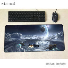 Almofada para mouse de estrela citizen 70x30cm, mousepad grande para jogos, pc, computador, notebook, gamepad 2024 - compre barato