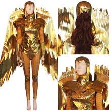 Mulher 1984 diana príncipe ouro armadura cosplay traje macacão roupas halloween carnaval terno feminino presente de ano novo 2024 - compre barato