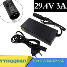 29.4v3a lithium battery charger 7 Series 29.4V 3A charger for 24V battery pack electric bike lithium battery charger XLRM Connec 2024 - buy cheap