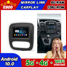 128GB Rom Car Radio Stereo For OPEL Vivaro 2014 Android 10 For Renault Trafic 2015 Multimedia GPS Navigation Carplay Head Unit 2024 - buy cheap