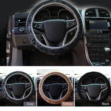 Universal Auto Steering Wheel Cover Soft Warm Plush Steering Wheel Cover For Winter Car Steering Wheel Interior Parts 2024 - buy cheap