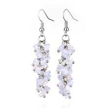 Opalite Opal Silver Plated Irregular Shape Gravel Drop Earrings for Women Lapis Lazuli Jewelry 2024 - buy cheap