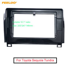 FEELDO-Adaptador de marco de Fascia para coche, pantalla grande de 10,1 ", CD/DVD, Kit de marco de Panel de ajuste, para Toyota Sequoia Tundra 2024 - compra barato