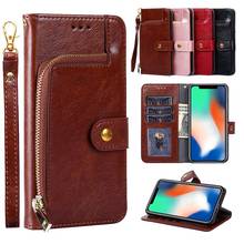 ZB602KL Leather Case For ASUS Zenfone Max Pro M1 ZB602KL Zipper Wallet PU Flip Case for ASUS Zenfone Max Pro M1 ZB602KL ZB601KL 2024 - buy cheap