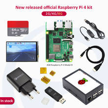 In stock Raspberry pi 4 2GB/4GB/8GB kit Raspberry Pi 4 Model B PI 4B: +Heat Sink+Power Adapter+Case +3.5 inch screen 2024 - buy cheap