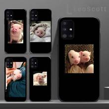 Capa de celular divertida com desenho de porco para samsung, a40, a31, a50, a51, a71, a20e, a20s, s8, s9, s10, s20 plus, note 20 ultra 2024 - compre barato