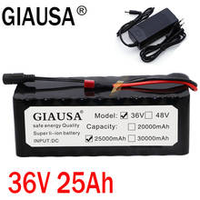 GIAUSA 10S4P 36V battery 25Ah battery pack 1000W high power battery 42V 25000mAh 36v electric bike battery BMS with 42v charger 2024 - buy cheap