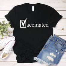 Camiseta de algodón con estampado "I Got vacated", Camisa de algodón con gráfico Pro-Vaccine, ciencia, Humor, regalo de salud público 2024 - compra barato