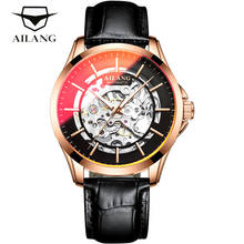 AILANG-Reloj de cristal para hombre, de marca de lujo, con movimiento mecánico automático, hueco, impermeable, 30M 2024 - compra barato