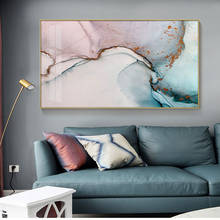 Pôster abstrato para parede, quadros para sala de estar, decorativo, cinza, nuvens, arte para parede, pintura em tela, pintura abstrata 2024 - compre barato