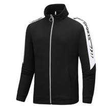 Jaqueta de gola alta masculina, jaqueta esportiva para corrida, corta-vento, roupas de manga comprida, zíper estampado, roupas de letra, puxar 2024 - compre barato