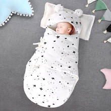 Newborn Baby Cute Velcro Muslin Sleepsack With Cap Toddler Cocoon Sleeping Bag Girl Boy Winter Swaddle Wrap Blanket Stuff 2024 - buy cheap