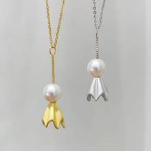 Accesorios de joyería para mujer, colgante monturas de plata de ley 925 con estilo, accesorios para mujer, cuentas de perlas, piedras 2024 - compra barato