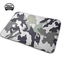 Tapete camuflado preto e branco 3d, macio, antiderrapante, almofada, camuflagem, caça, américa, camuflagem militar americano, bandeira de pesca, eua 2024 - compre barato