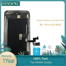 XSMax-pantalla LCD OEM con Flex Original para iphone, montaje de digitalizador de Panel táctil de cristal, pieza de fábrica 2024 - compra barato