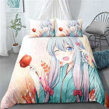 2/3 Pieces Japan Anime Bedding Set 3D Print Cartoon Duvet Cover For Bedroom Bed Quilt Cover Twin Queen King Size Bed Cover Set 2024 - buy cheap