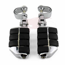 Motocicleta estrada pegs para harley electra glide estrada rei rua glide 1.25 "guarda motor pé pegs apoio para os pés kit braçadeira de montagem 2024 - compre barato