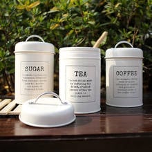 Metal Colorful Seal Jar Storage Tank Cover Steel Kitchen Classical Desktop Storage Bottle Case Home Coffee Sugar Tea Container 2024 - buy cheap