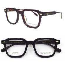 Hand Made Vintage Acetate Full Rim Square Eyeglass Frames Men WomenUnisex Optical Myopia Rx able Glasses 2024 - buy cheap