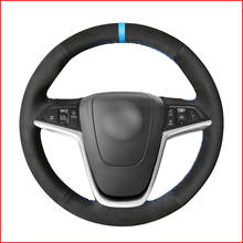 MEWANT Black Suede Leather Steering Wheel Cover for Opel Astra (J) 2010-2015 Ampera 2012-2015 Meriva (B) 2010-2017 Zafira Tourer 2024 - buy cheap