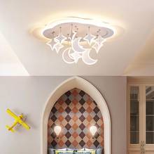 Star Moon cartoon ceiling lamp acrylic iron adjustable bedroom living room fashionable alien ceiling lamp 2024 - buy cheap