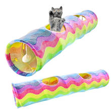 Interactive Cat Toys Collapsible Cat Tunnel Tube Toys For Cats Kitten Training Pet Toy Rabbit Tunnel Cat Cave Tube 2024 - buy cheap