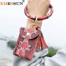 XMESSUN 2022 New Snake Wrist Keychain Coin Purse Fashion Ladies Snake Bracelet Bracelet Pendant Ring Handle Travel Ins H355 2024 - buy cheap
