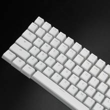 RGB 108 Keycaps ANSI Layout PBT White Pudding Double Skin Milk Shot Backlit Keycap For OEM Cherry MX gh60 poker 87 tkl 104 108 2024 - buy cheap