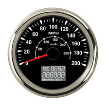 Velocímetro gps para motocicleta, 85mm, medidor de velocidade, lcd, multifunção, 0-200m, 300 km/h 2024 - compre barato