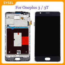 For Oneplus 3 / 3T A3000 A3003 LCD Display Digitizer Screen Touch Panel Sensor Assembly with Frame EU Version 2024 - buy cheap
