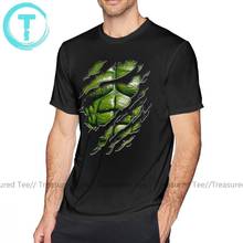 Ripped T Shirt Green Muscle Chest In Purple Ripped Torn Tee T-Shirt Graphic 6xl Tee Shirt Streetwear Male 100 Cotton Tshirt 2024 - buy cheap